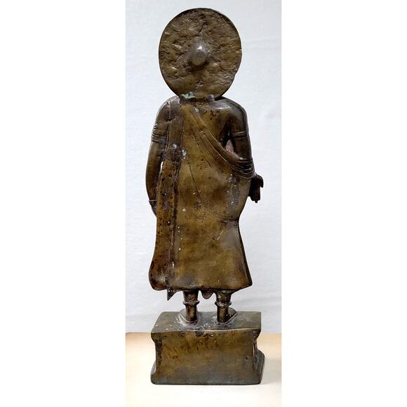 Standing bodhisattva Maitreya the future Buddha, India 19th/20th century - Picture 2 of 15